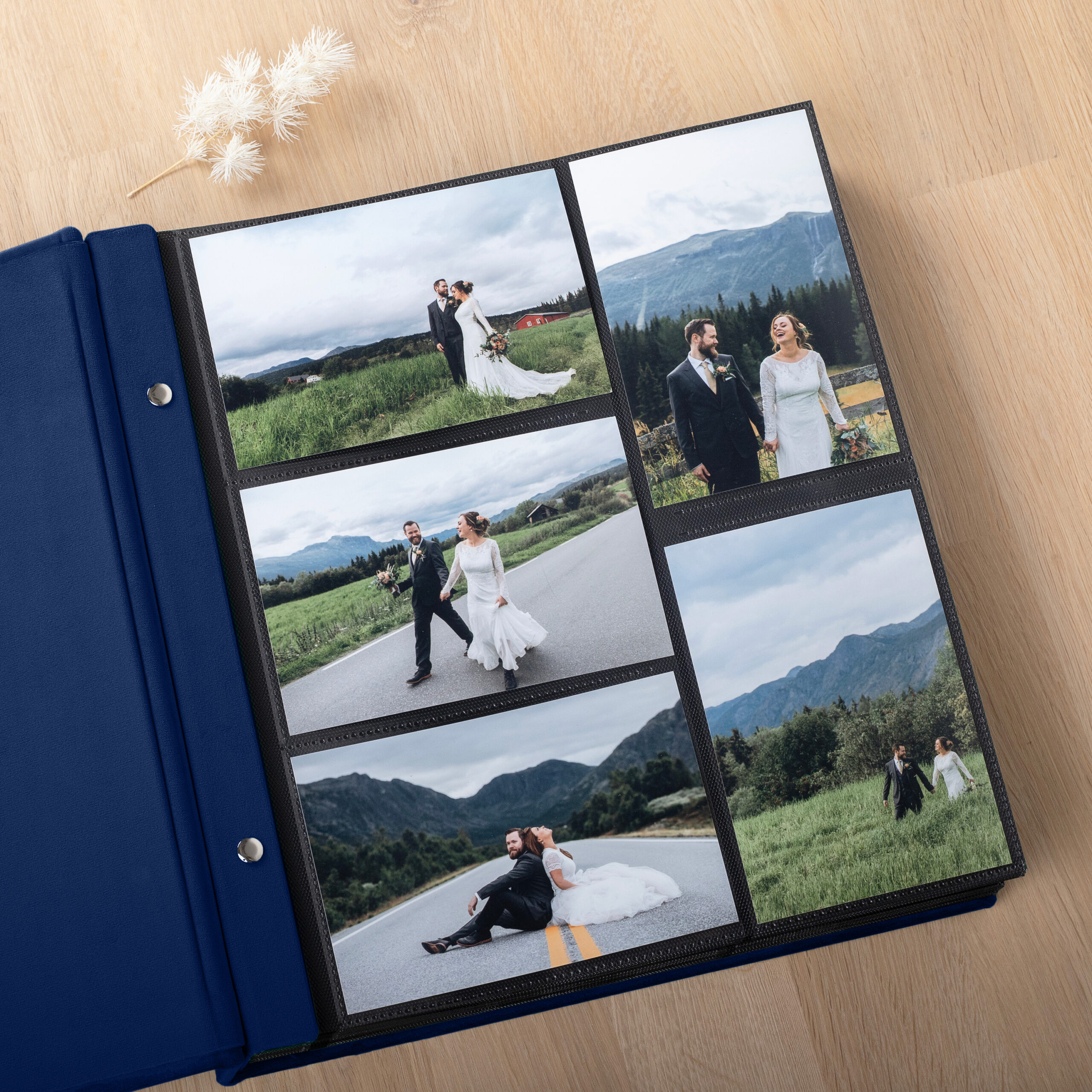 Wedding Photo Album with Sleeves for 100-1000 4x6" 10x15cm Photos | Personalized Slip In Album | Pictured cotton - Image 2