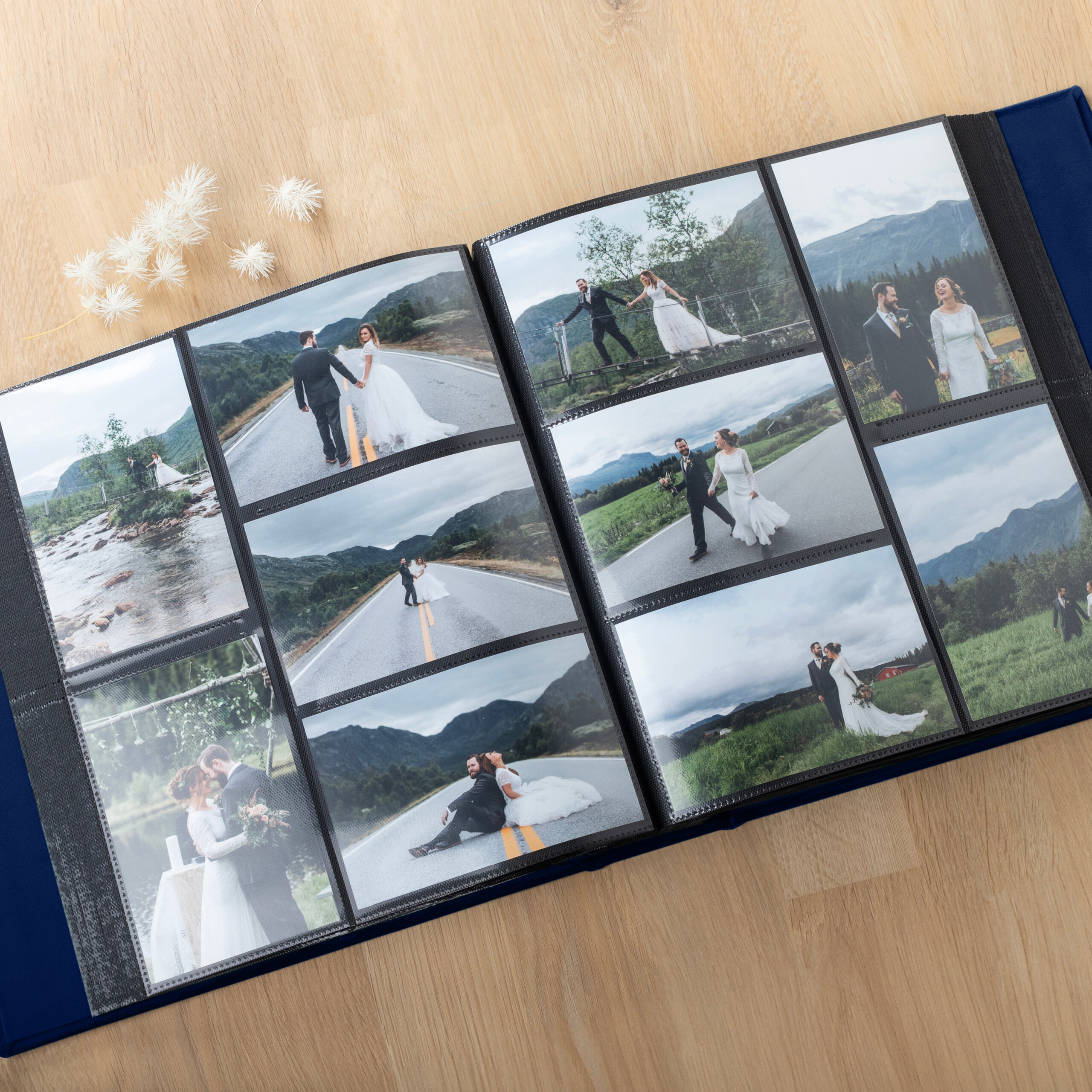Wedding Photo Album with Sleeves for 100-1000 4x6" 10x15cm Photos | Personalized Slip In Album | Pictured cotton - Image 4