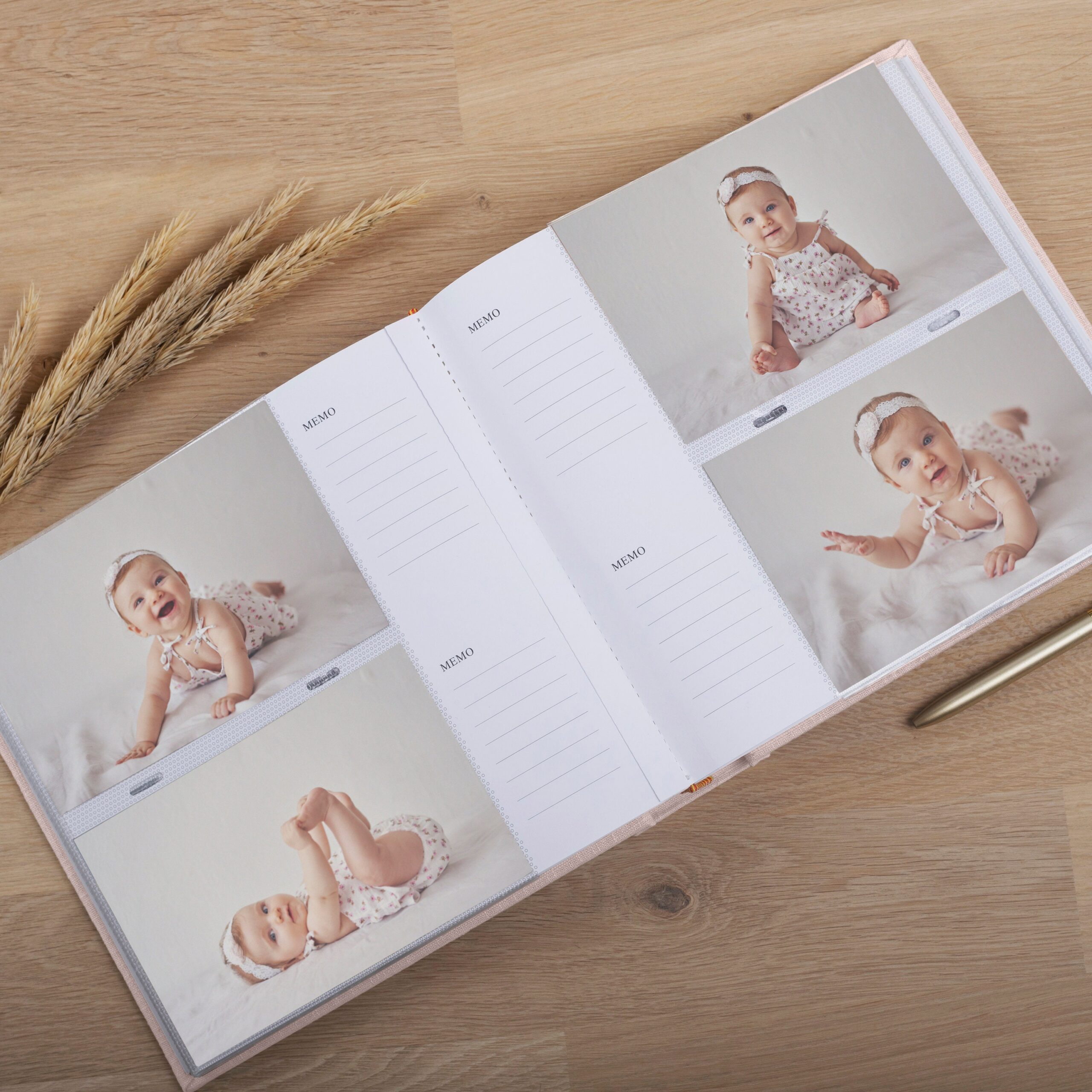 Baby Photo Album with Sleeves for 200 4x6 Photos | Slip In Photo Album - Image 4