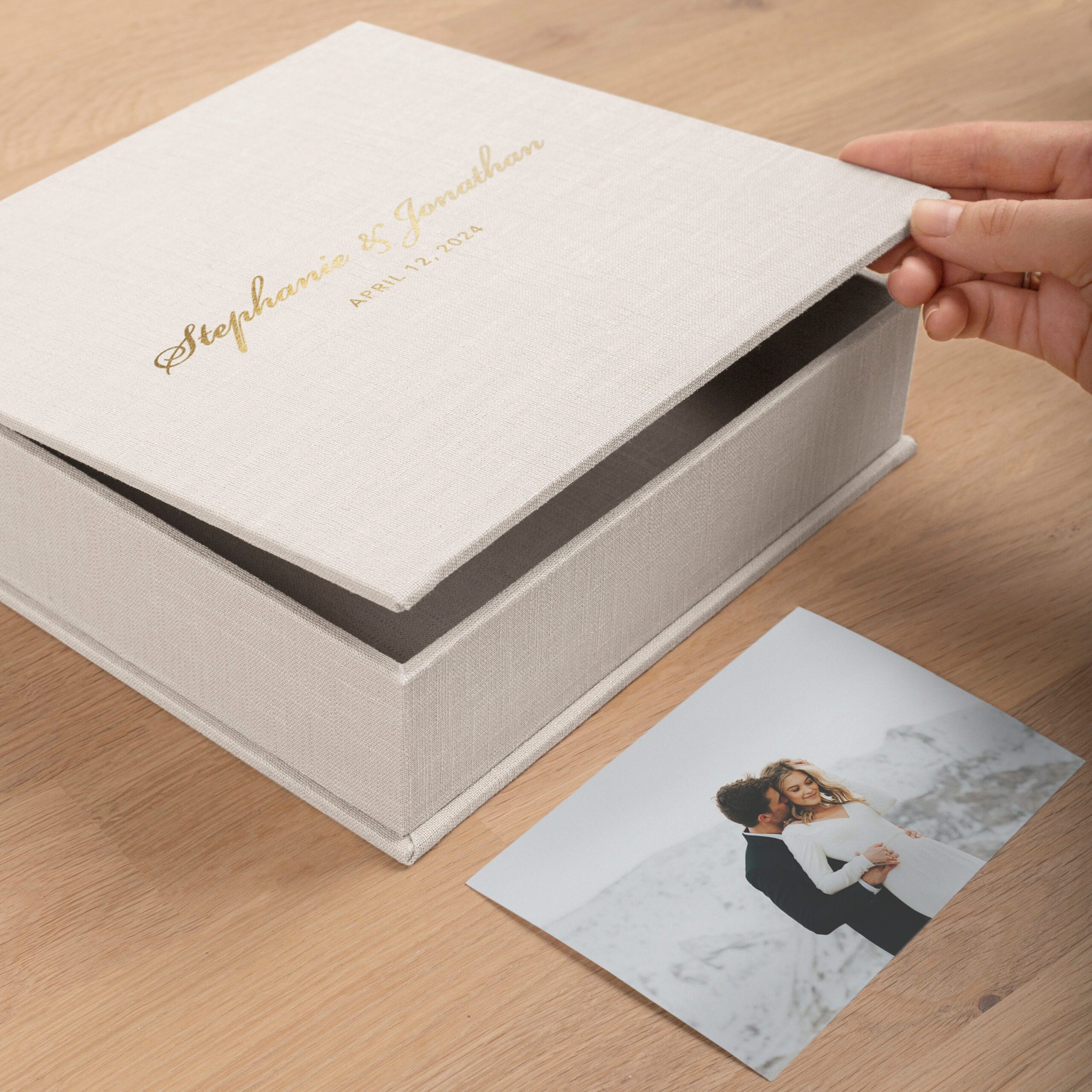 Wedding Keepsake Box | Personalized Custom Memory Box - Image 2
