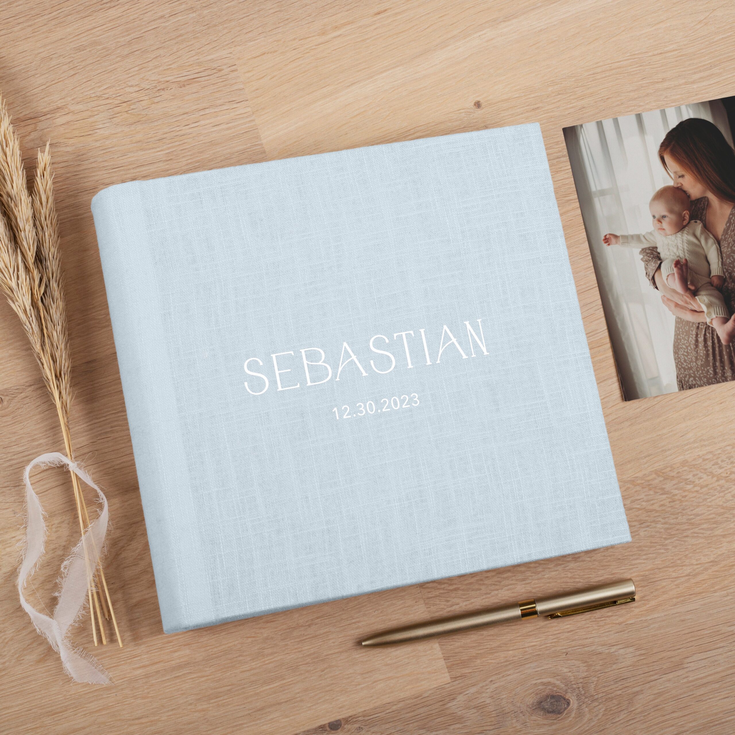 Baby Photo Album with Sleeves for 200 4x6 Photos | Slip In Photo Album #5