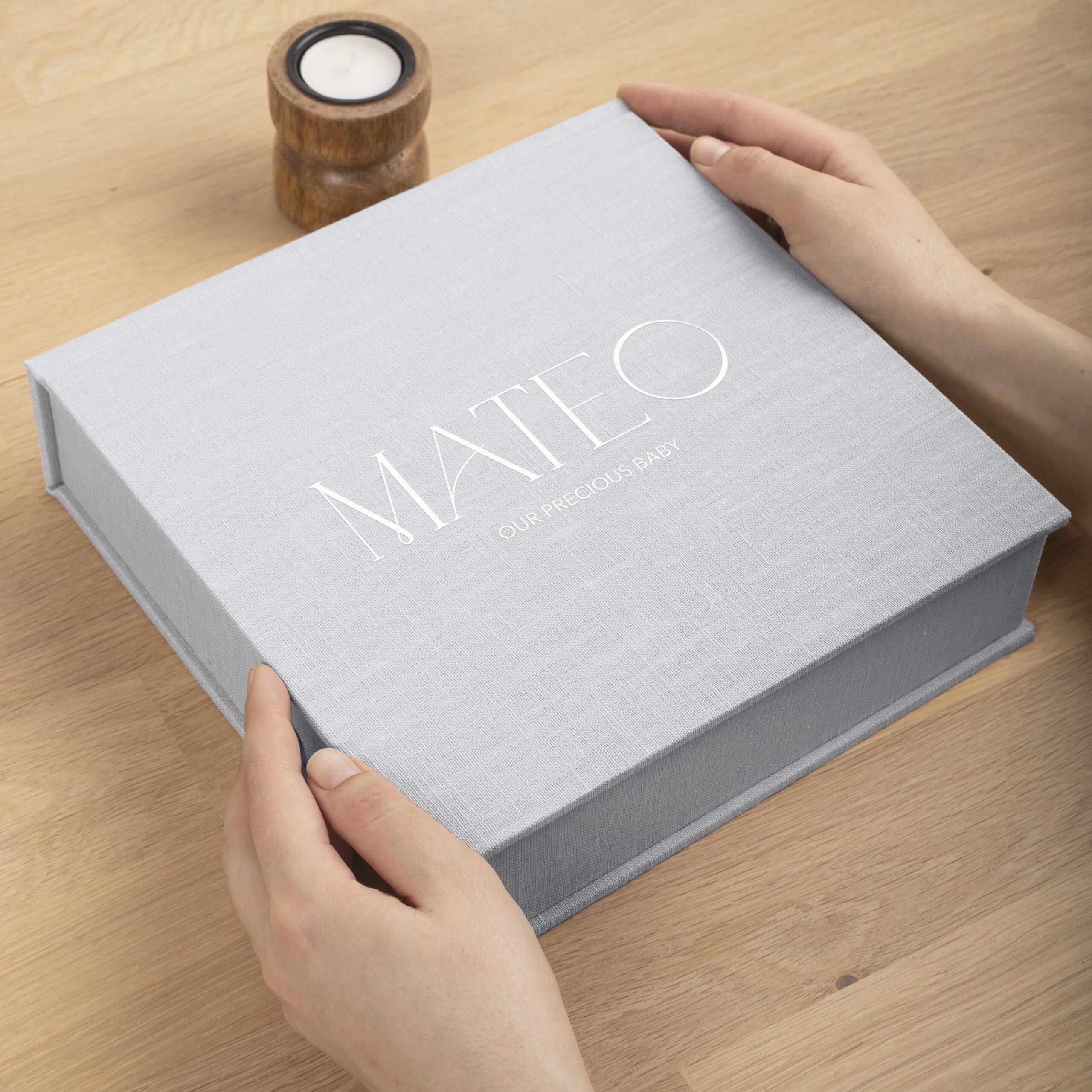 Personalized Baby Keepsake Box | Baby Time Capsule Box #1 - Image 3