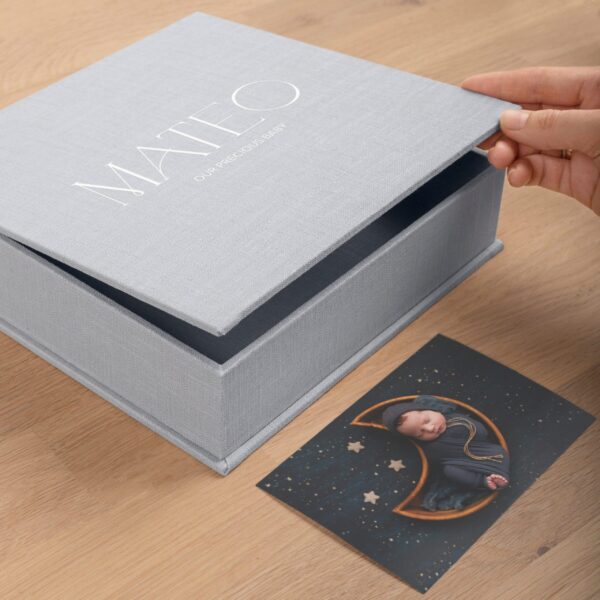 Personalized Baby Keepsake Box | Baby Time Capsule Box #1