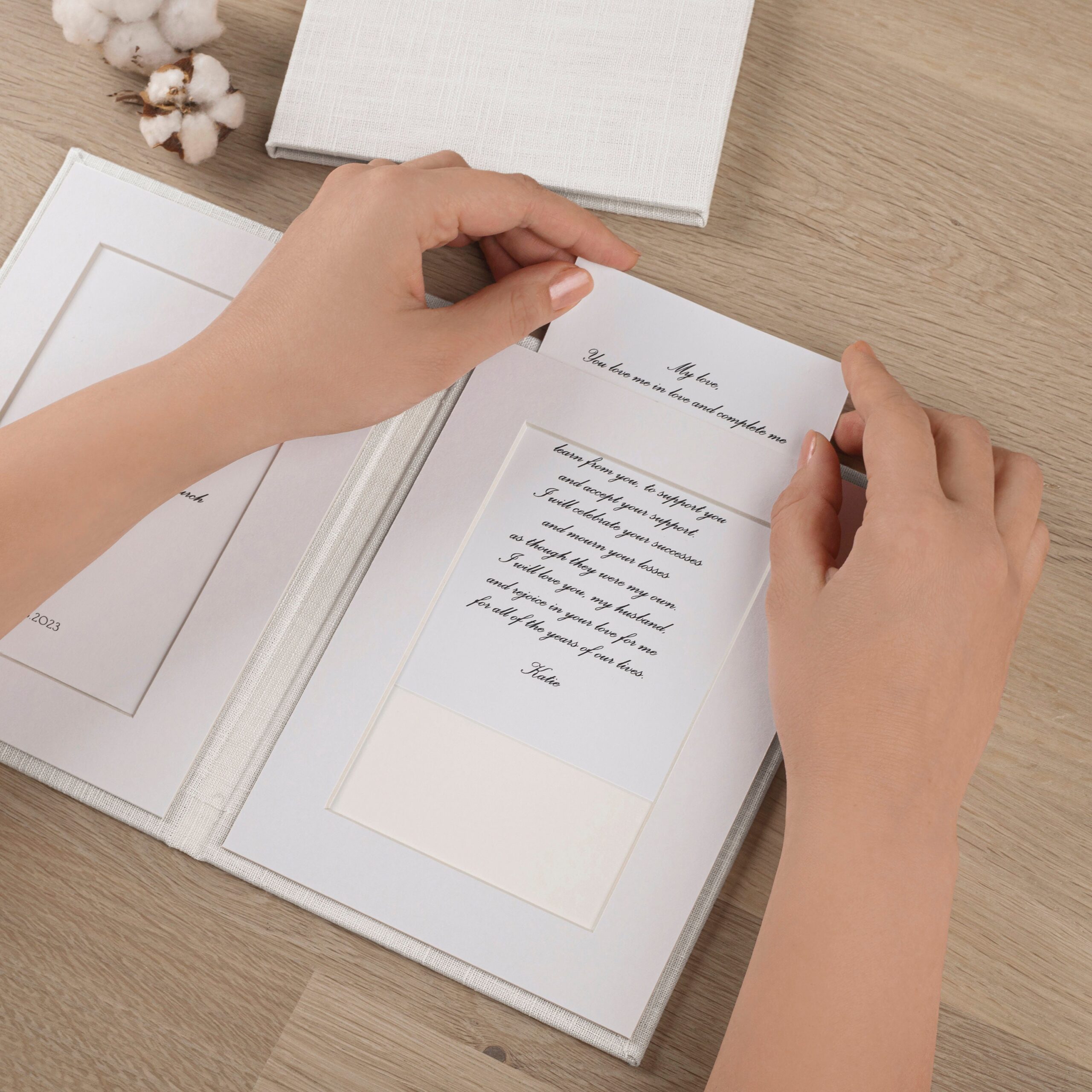 Personalized Wedding Vow Books | Vow Books Set #2 - Image 3