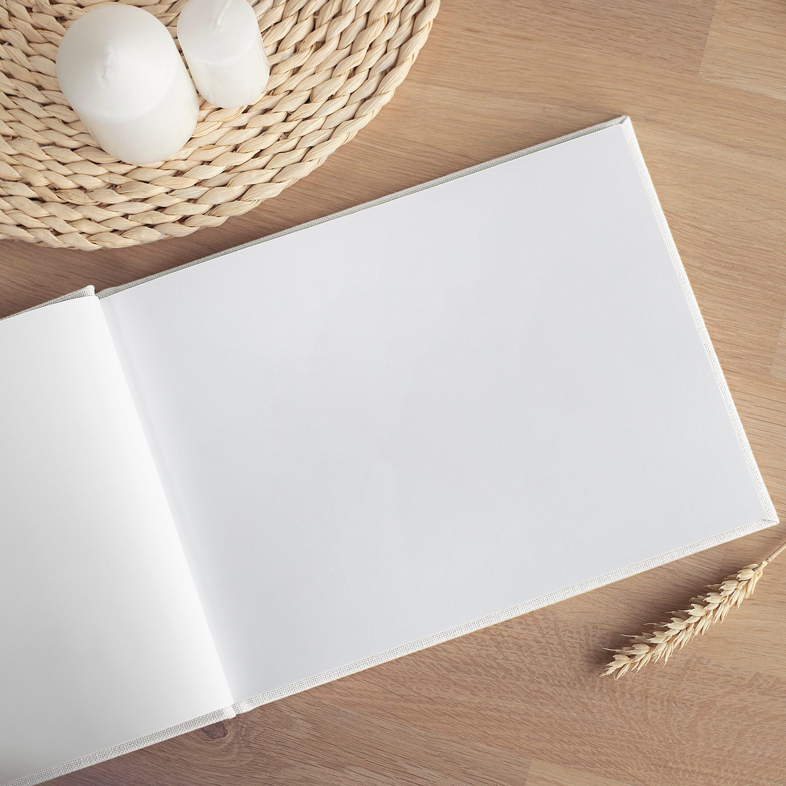 Wedding Guest Book | Blank or Lined Pages (Embossing) - Image 4