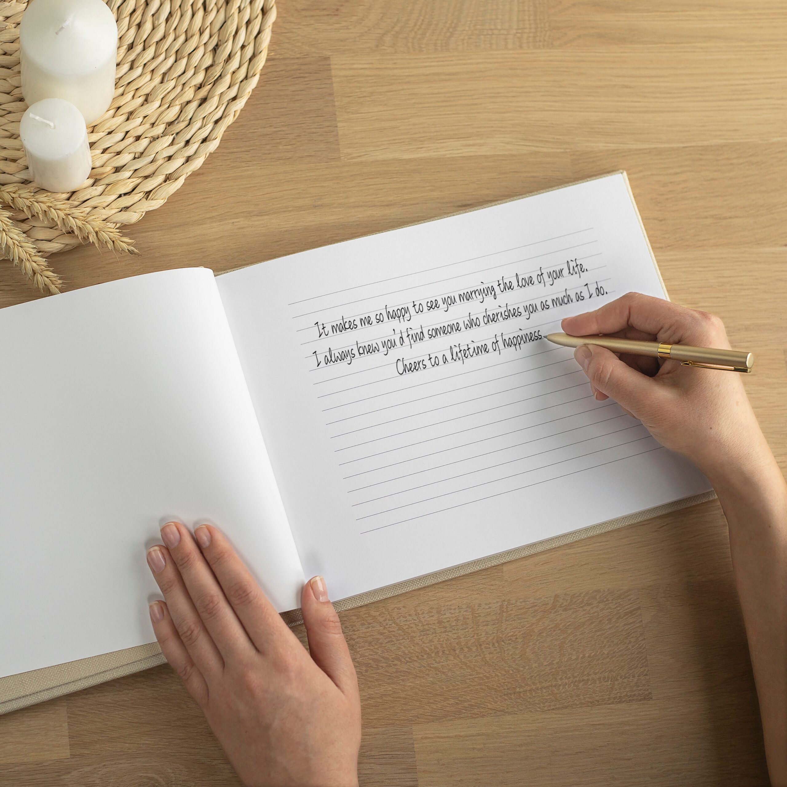 Wedding Guest Book | Blank or Lined Pages #3 - Image 3