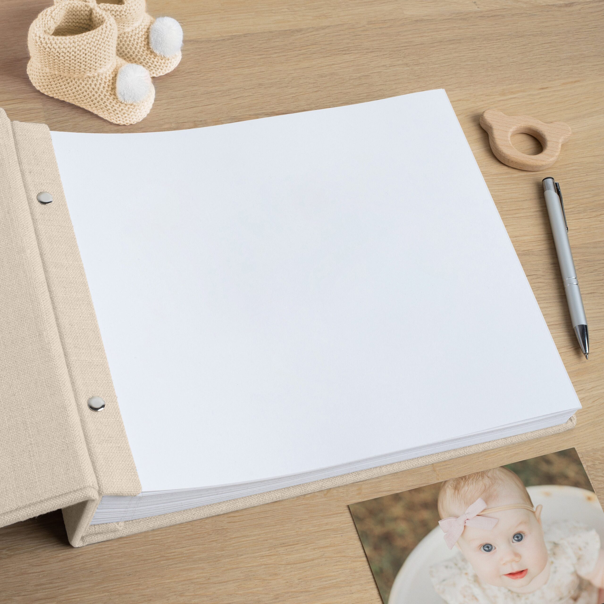 First Years Baby Memory Book | Personalized Baby Photo Album #2 - Image 5