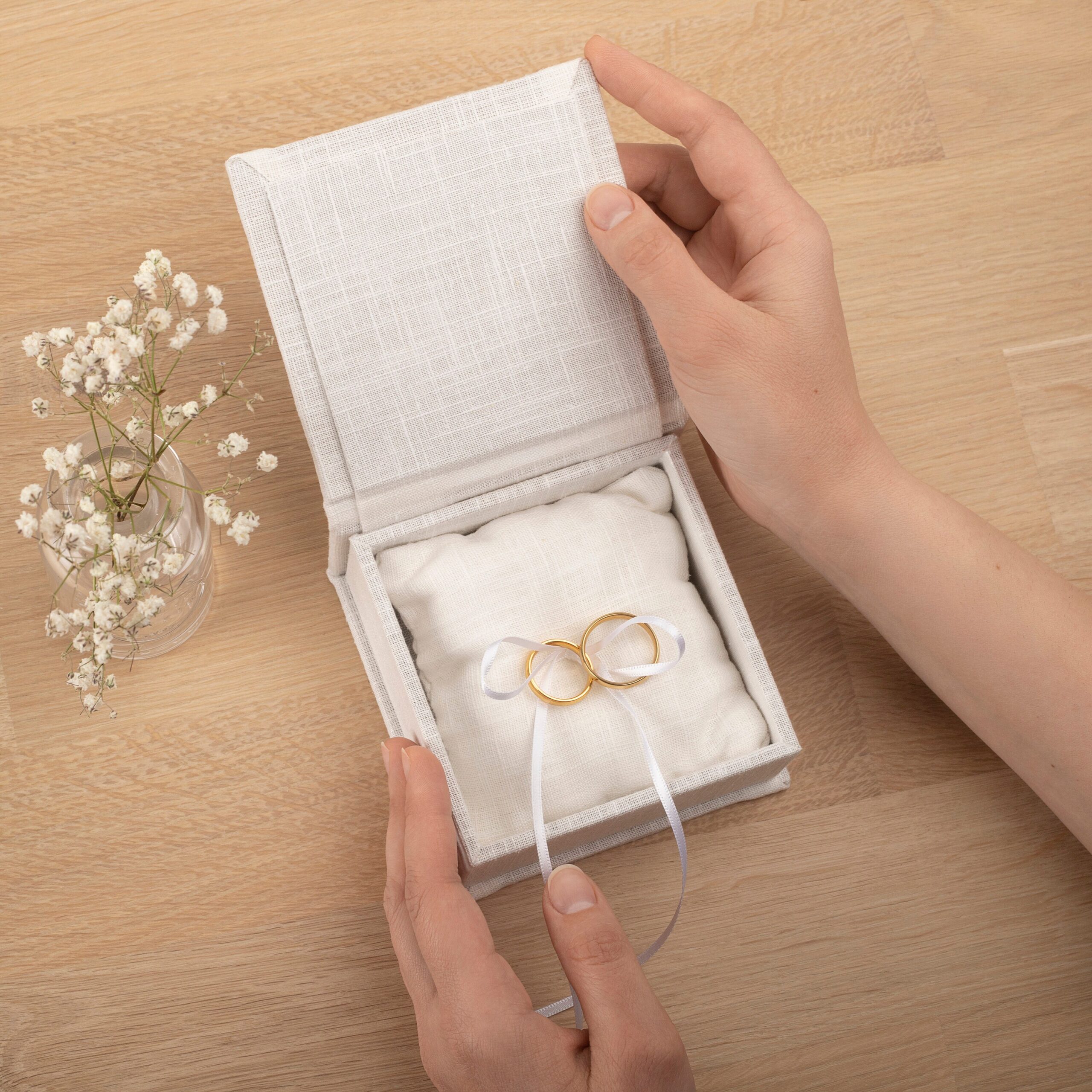 Wedding Ring Box with Removable Ring Bearer Pillow #2 - Image 5