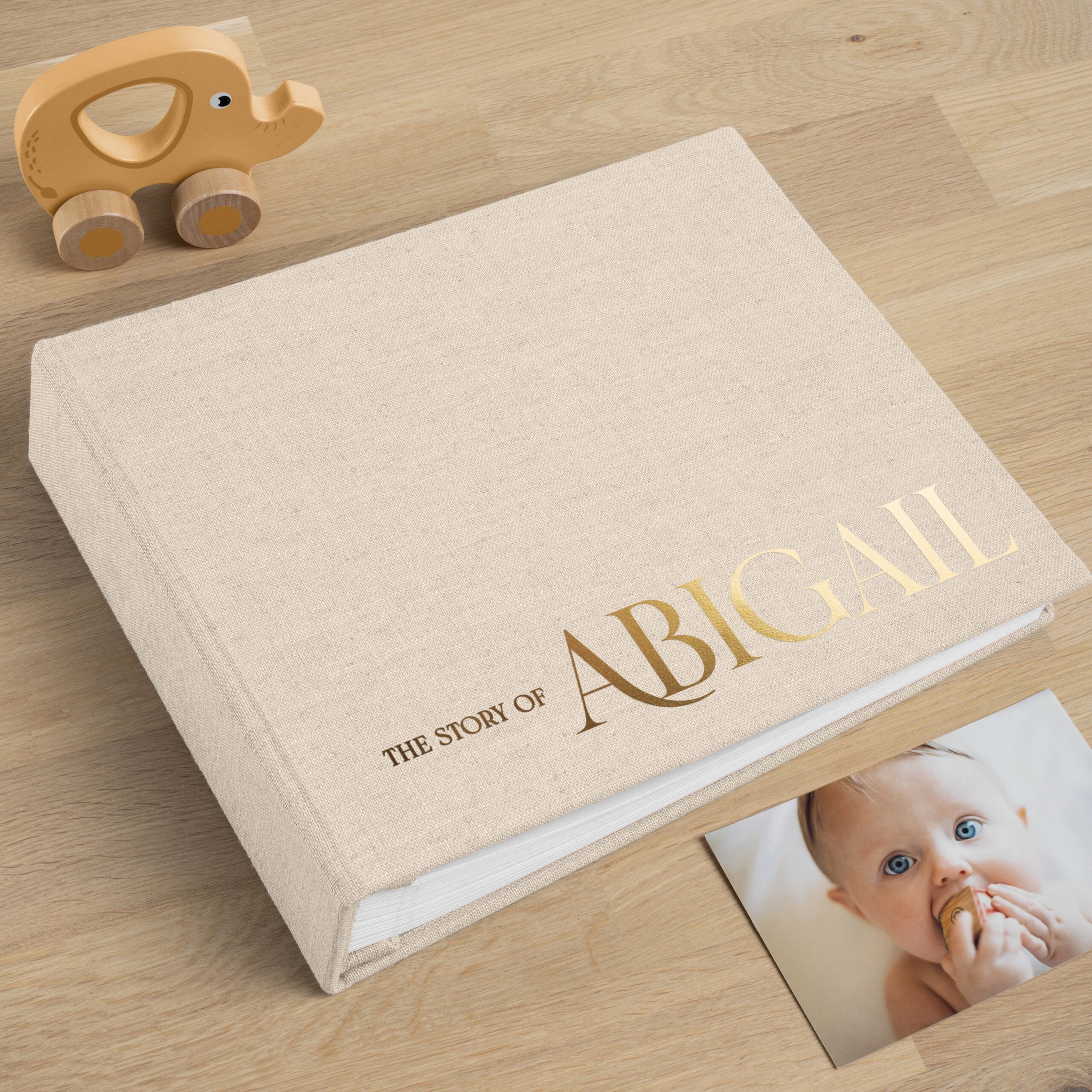 First Years Baby Memory Book | Personalized Baby Photo Album #2 - Image 2