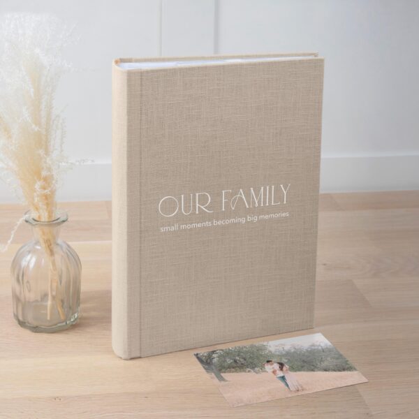 Photo Album with Sleeves for 300 4x6" 10x15cm Photos | Custom Wedding Slip In Photo Album