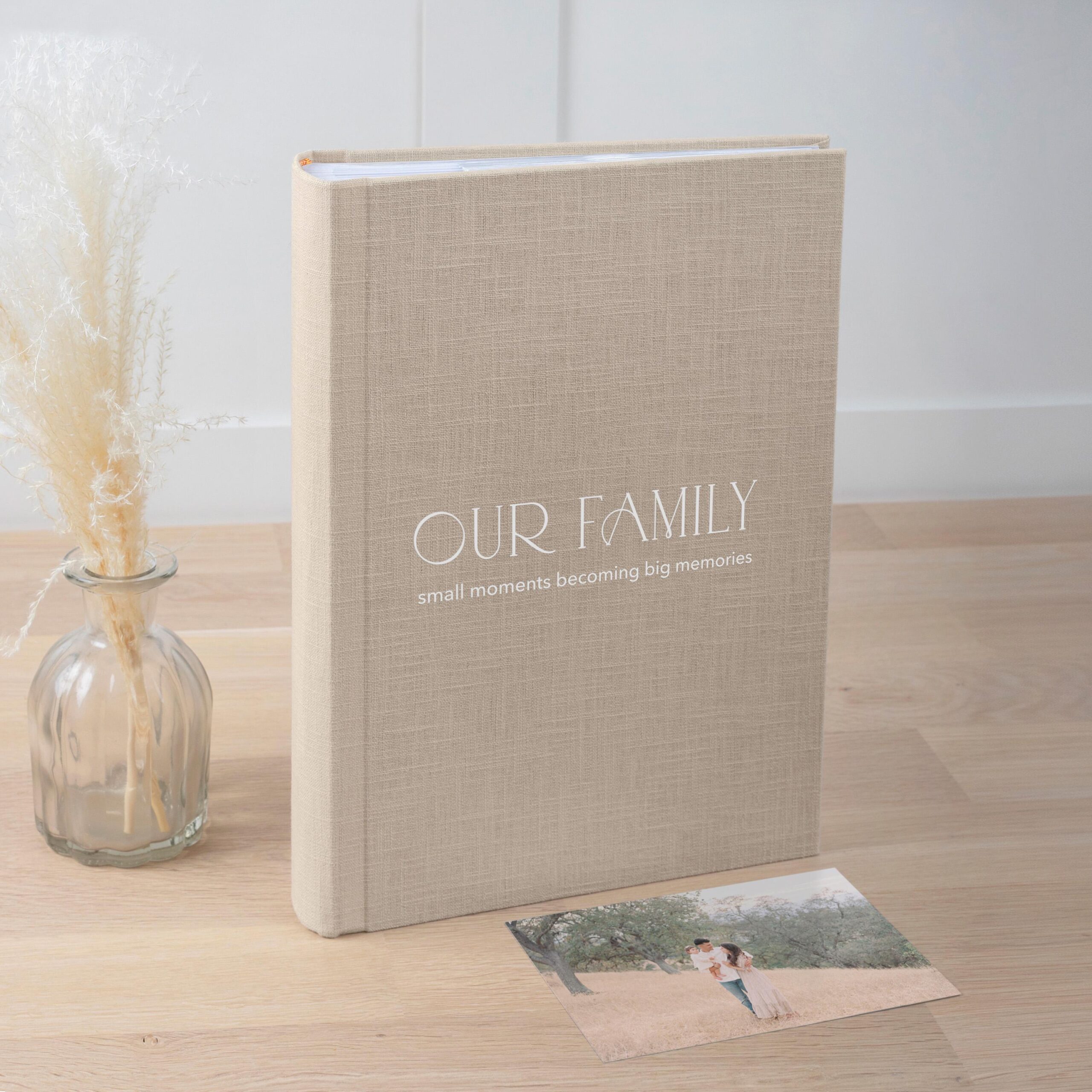 Photo Album with Sleeves for 300 4x6" 10x15cm Photos | Custom Wedding Slip In Photo Album