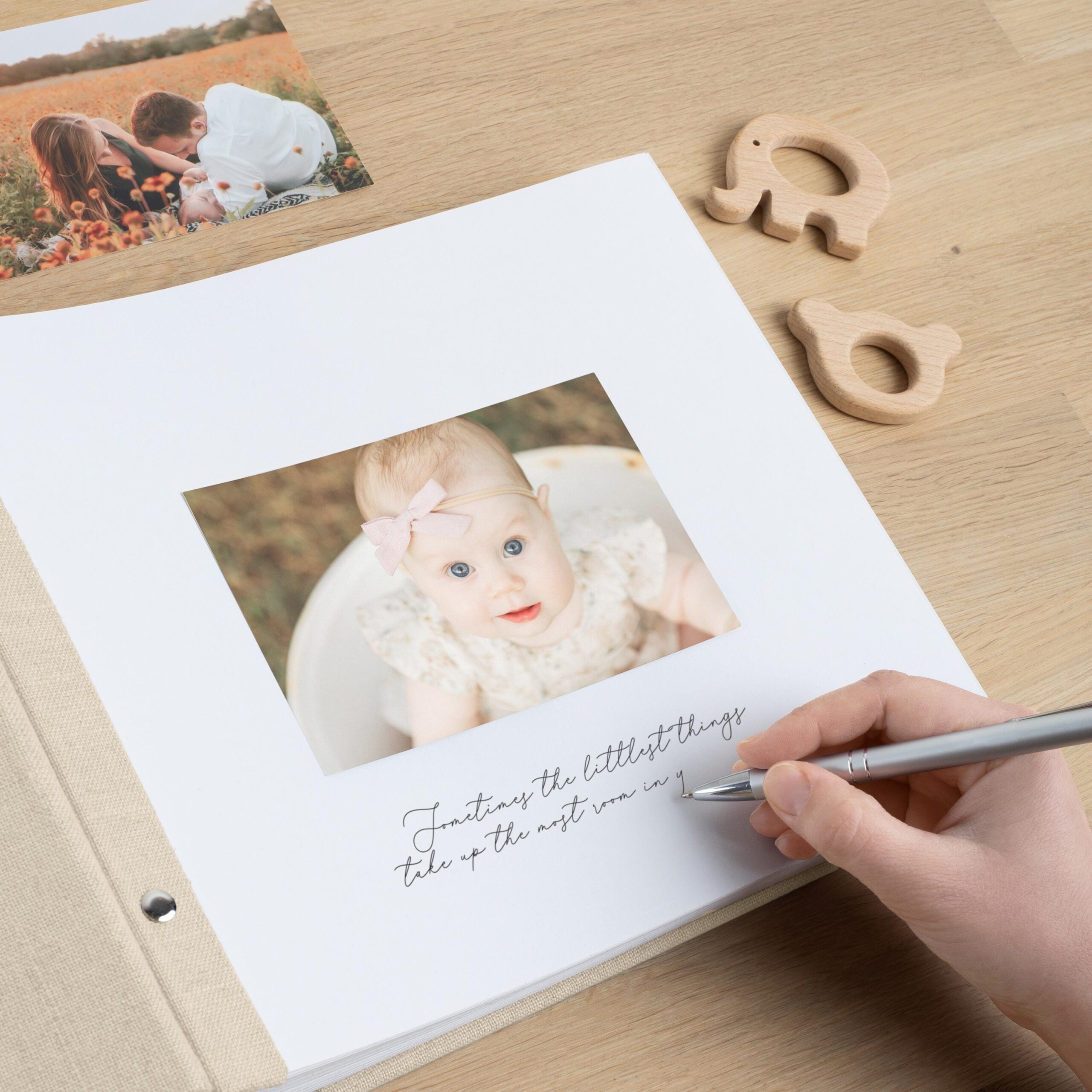 First Years Baby Memory Book | Personalized Baby Photo Album #3 - Image 4