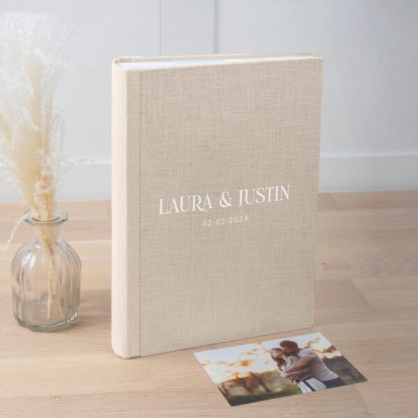 Wedding Photo Album with Sleeves for 300 4x6" 10x15cm Photos | Personalized Slip In Album