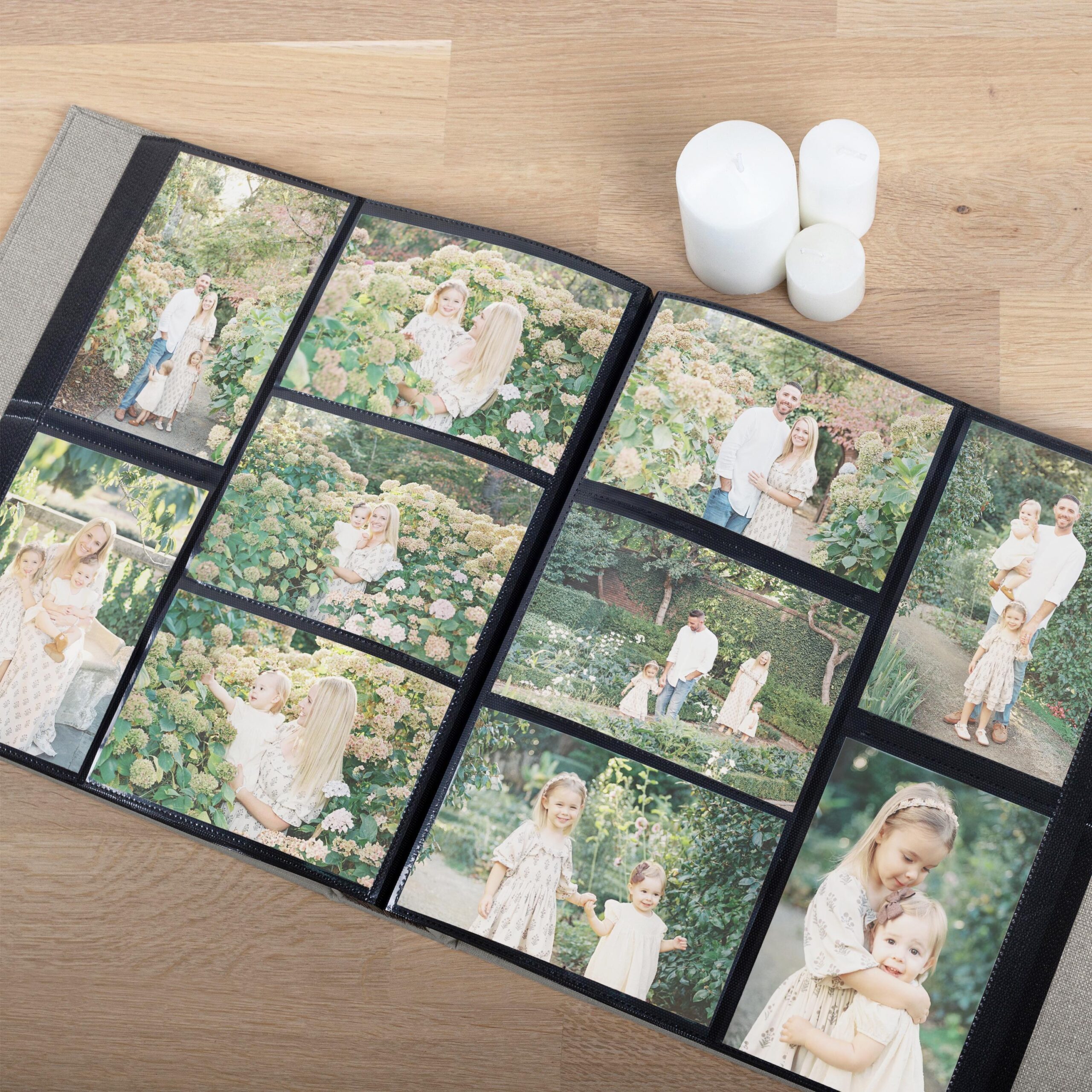 Photo Album with Sleeves for 100-1000 4x6" / 10x15cm Photos | Custom Wedding Slip In Photo Album - Image 4
